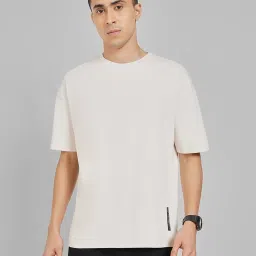 Street 808 By Pantaloons White Cotton Boxy Fit T-Shirt image 1