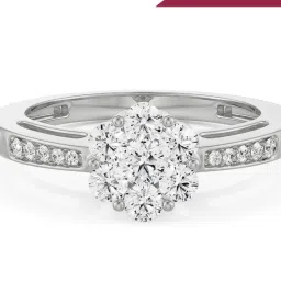 Emori 14k White Gold & Diamond Caroline Engagement Ring image 1