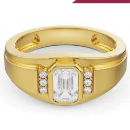 EMORI Yellow Gold Archie Men's Engagement Ring image 1