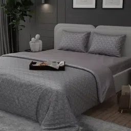 Stoa Paris Elegance Grey Polyester 300 TC King Comforter-picture-13