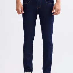 Spykar Raw Blue Cotton Slim Fit Jeans-picture-30