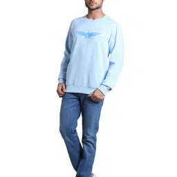 Park Avenue Sky Blue Round Neck Sweatshirt image 5