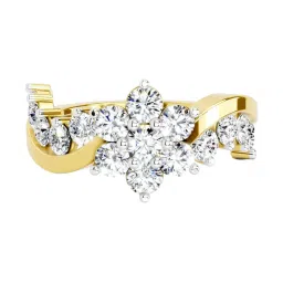 Sparkles Lab Grown Diamond 14k (585) Yellow Gold Ring Women image 1