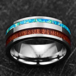 MEENAZ Men Silver Plated Stainless Steel Band Finger Ring-picture-25