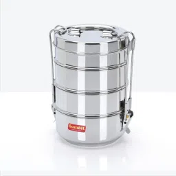Sumeet Silver Stainless Steel 1 Unit Tiffin Box image 1