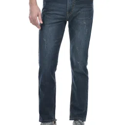Numero Uno Dark Blue Slim Fit Distressed Jeans image 1