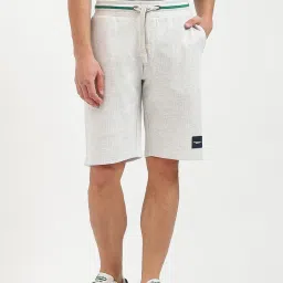 United Colors Of Benetton Grey Regular Fit Striped Shorts image 1