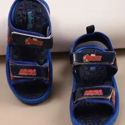 Kidsville Boys Blue Avengers Print Sandals-picture-38
