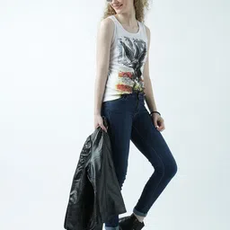 Huetrap Women White Printed Tank Pure Cotton Top-picture-20