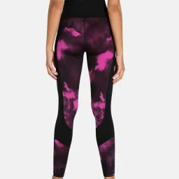 Puma Pink & Black Printed Tights image 2