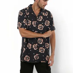 celio Celio* Black Regular Fit Printed Shirt-picture-46
