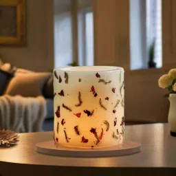 IRIS Multicolour Botanics Lilac & Peony Fragrance Lantern Candle image 1