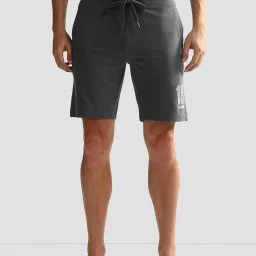 U.S. Polo Assn. Dark Grey Regular Fit Lounge Shorts image 1