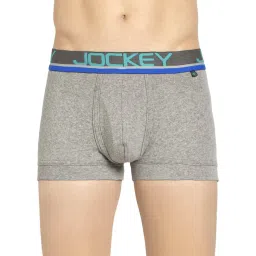 Jockey FP03 Mid Grey Trunks with Ultrasoft Waistband - Pack of 2 (Waistband Color May Vary) image 1