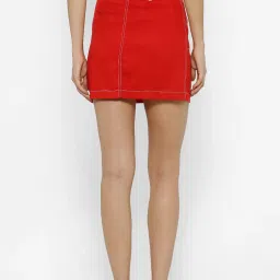 Forever 21 Red Above Knee Skirt image 2