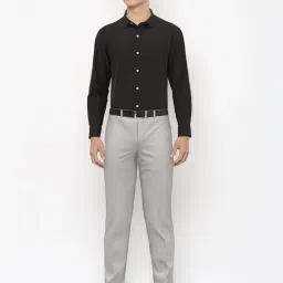 Peter England Black  Regular Fit Shirt image 5