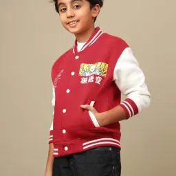 Kidsville Boys Multicolor Printed Regular Fit Jacket image 3