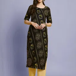 Ethnic basket Women Multicoloured Poly Crepe Kurta Sets-picture-15