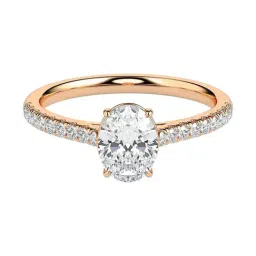Fiona Diamonds Lab Grown Diamond 14k (585) Rose Gold Ring for Women-picture-35