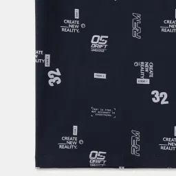 R&B Boys Navy Blue Cotton Graphic Print T-Shirt image 4