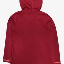 Kiddopanti Kids Maroon Solid T-Shirt image 2