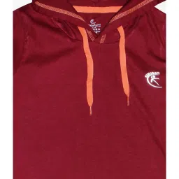 Kiddopanti Kids Maroon Solid T-Shirt image 3