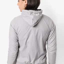 Campus Sutra Grey Padded jacket image 2