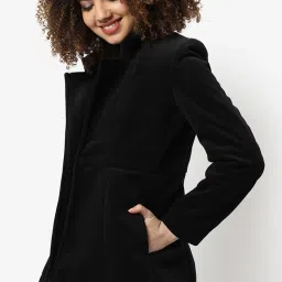 Campus Sutra Black Regular Fit Blazer image 3