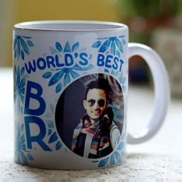 FNP Multicolor Ceramic World's Best Bro Personalised Mug (325ml)-picture-23
