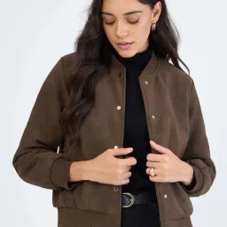 Femmella Brown Relaxed Fit Jacket-picture-37