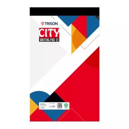 Trison City Writing Pad No.33 35 Sheets 13.5x22 cm 60 GSM (Pack of 20)-picture-4
