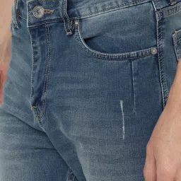 Forever 21 Blue Mid Waist Straight Fit Regular Length Jeans image 4