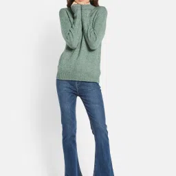 METTLE Green High Neck Pullover image 5