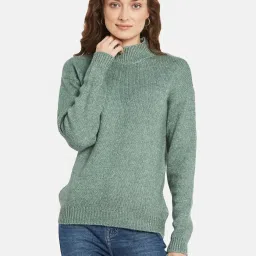METTLE Green High Neck Pullover image 1