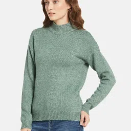 METTLE Green High Neck Pullover image 3