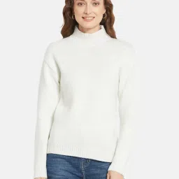 METTLE White High Neck Pullover image 1