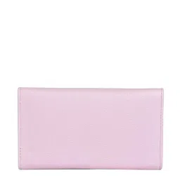 BELWABA Pink Solid Tri-Fold Wallet for Women image 3
