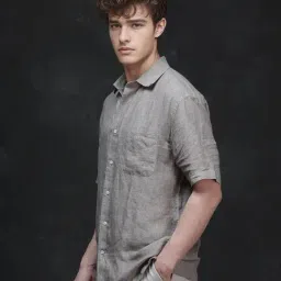 Rare Rabbit Beige Regular Fit Solid Shirt image 4