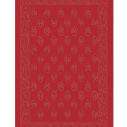 JAIPUR FABRIC King Size For Bed, 240 Tc 100% Cotton Bedsheet With 2 Pillow Covers Red image 4