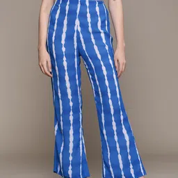 Roadster Women Striped Straight Fit High-Rise Trousers-picture-37