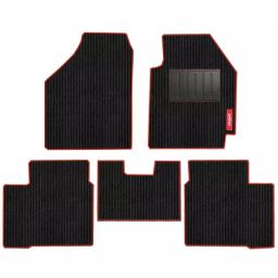 Elegant Cord Black & Red Carpet Car Mat Compatible With Toyota Camry-picture-14