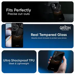 QRIOH Unisex OnePlus 13s 5G Quirky Dark Walnut Shockproof Real Glass Back Case image 3