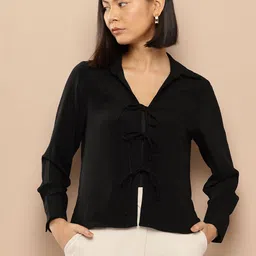 her by invictus Tie Up Front Shirt Style Top-picture-27