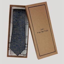 The Tie Hub Men Floral Woven Design Silk Broad Tie-picture-21