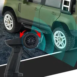 Goyal's Remote Control SUV Defender Car - High-Speed Off Road RC Car with Led Lights & Smoke - with Easy C-Type USB Cable Charging image 5