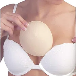 hipe Generic Women's Vskin Cotton Cup Bra Pads - Pack Of 3 (Black,White,Brown, Free Size) Wire Free Padded Seamless Pads image 3