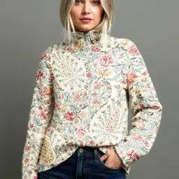 Mast & Harbour Women High Neck Sweaters-picture-34