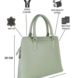 FLYING BERRY Textured PU Structured Satchel image 4