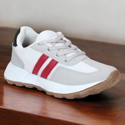 Lil Lollipop Striped Lace Up Shoes - White-picture-6