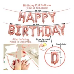 Puchku Rose Gold Birthday Combo set for girls - Pack Of 58 image 3